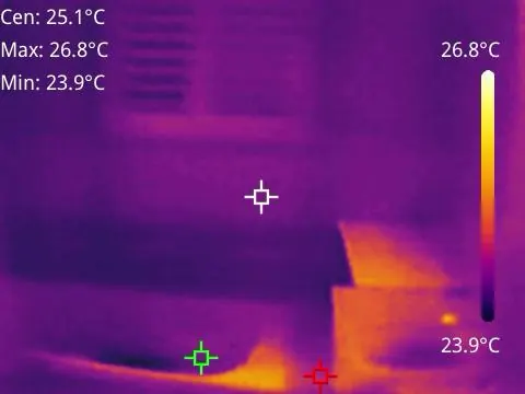 Thermal camera example by Premier Home Inspections